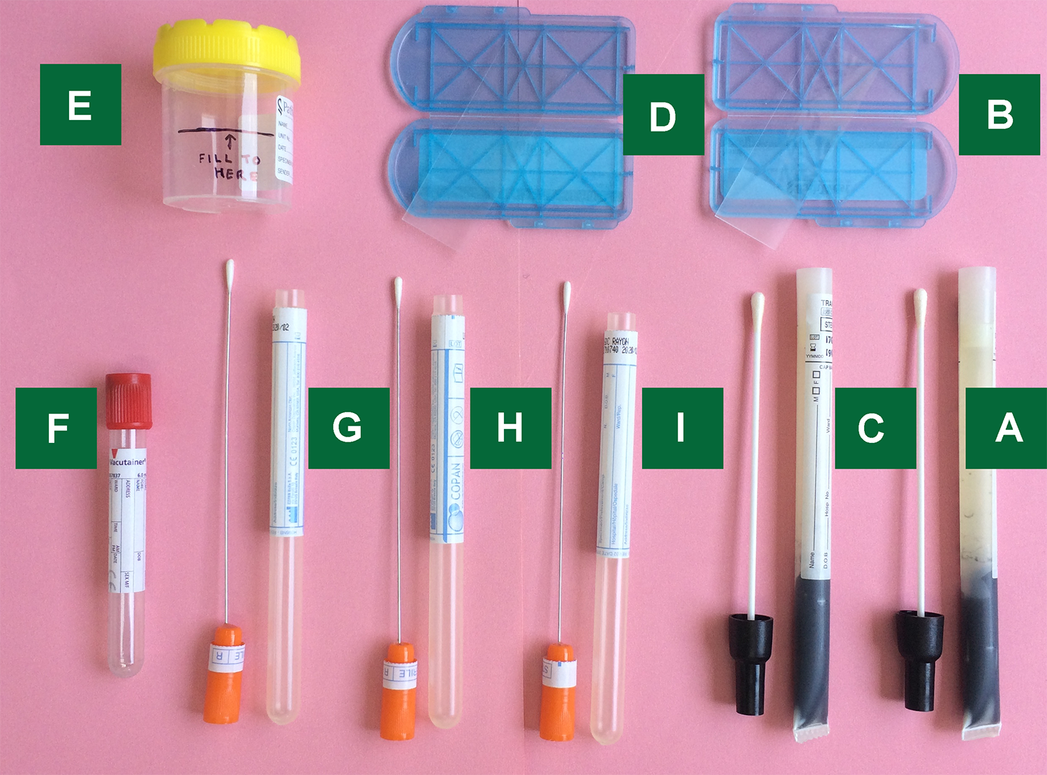 Sample female test kit