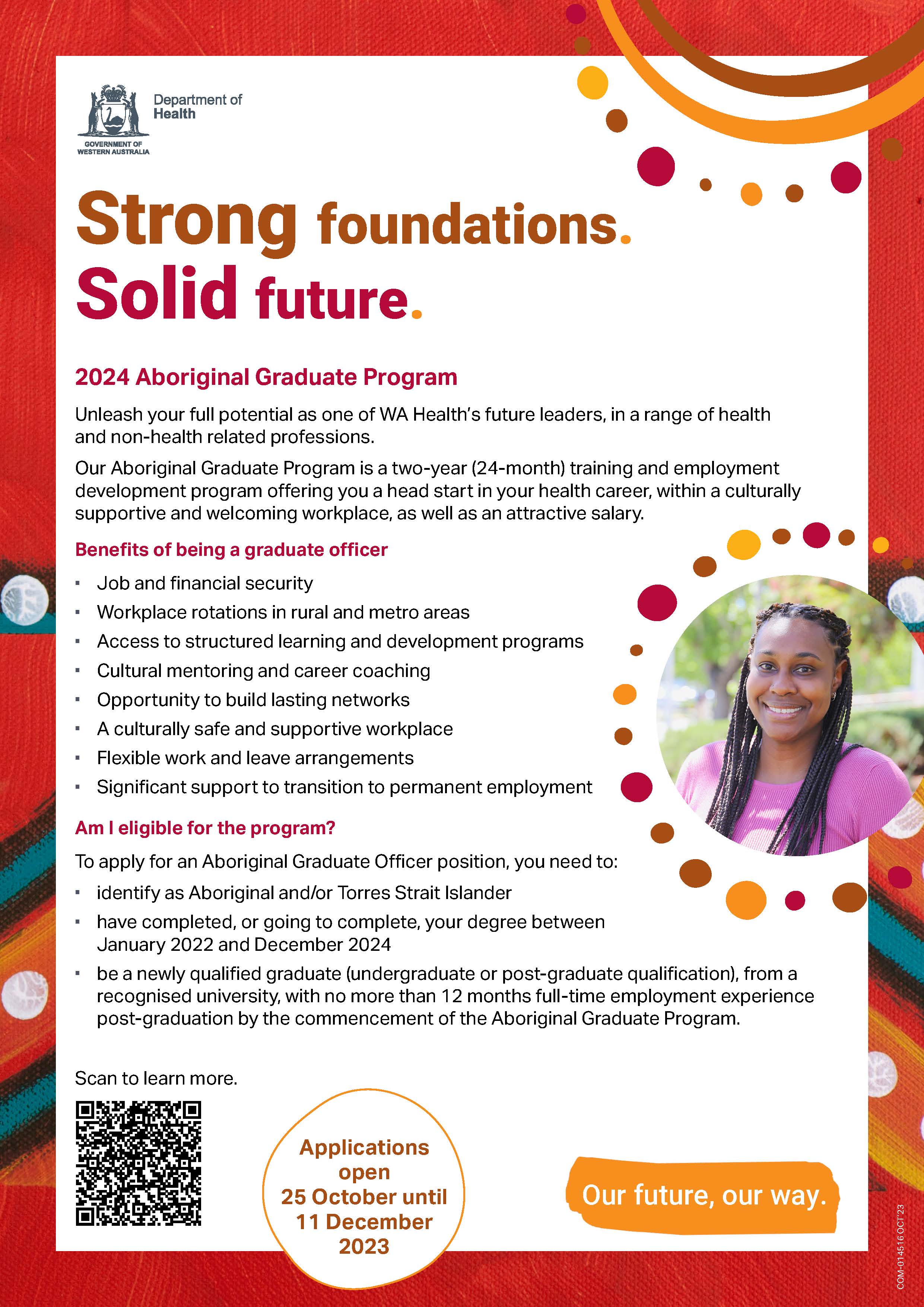 Aboriginal Graduate Program flyer A4