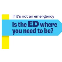 Is the ED where I need to be