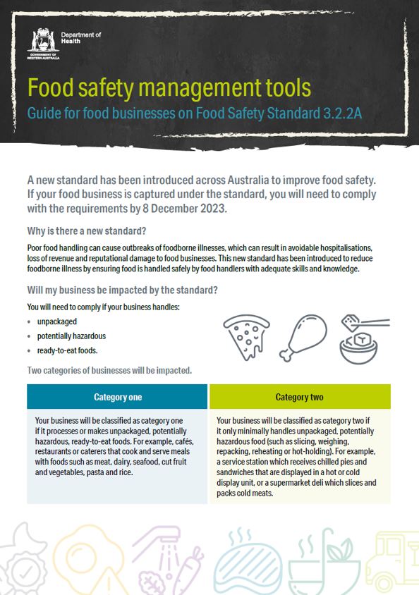 Food safety management tools fact sheet