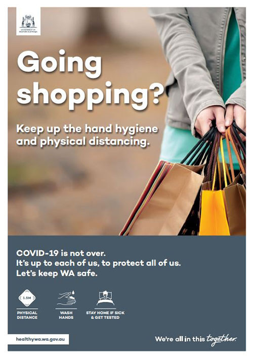 COVID-19 poster - going shopping