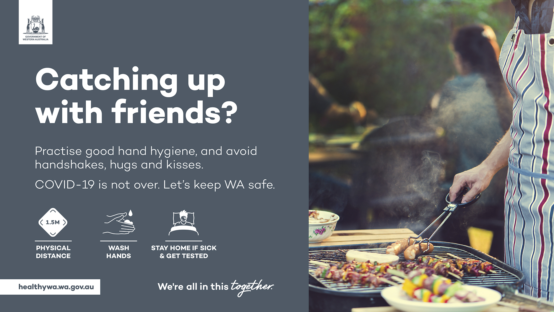 Catching up with friends Outdoor billboard