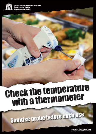 Practice #SafetyFirst When checking food temperatures: - Insert a