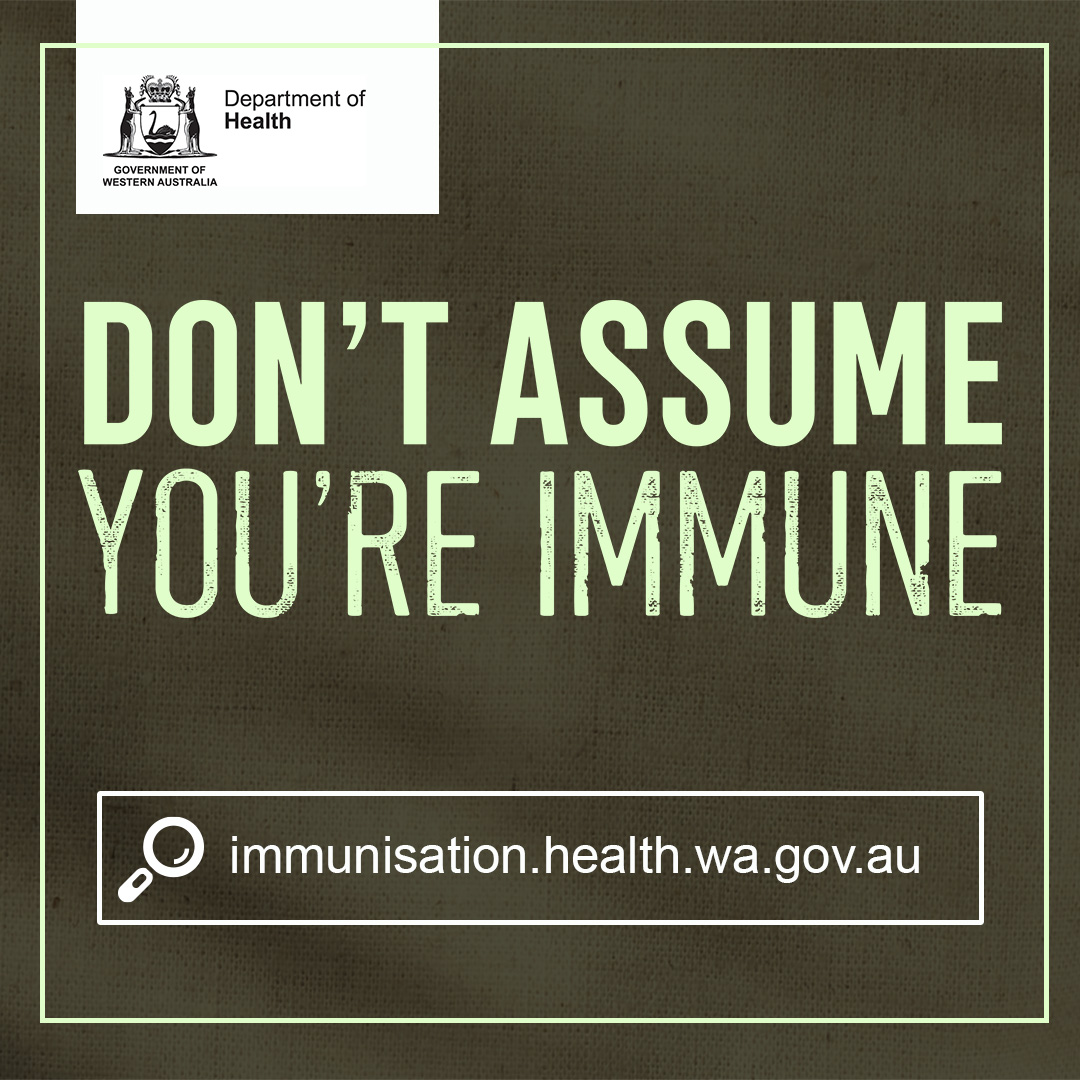 Don't Assume You're Immune campaign tile