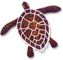 Brown and white turtle