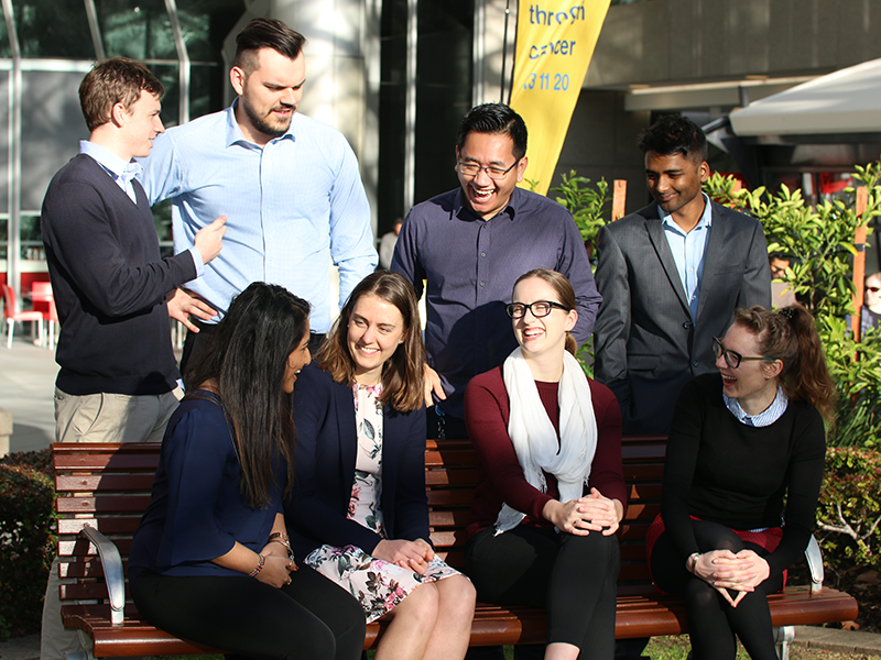 a group photo of young men and women