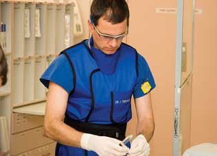Doctor preparing for surgery in a hospital