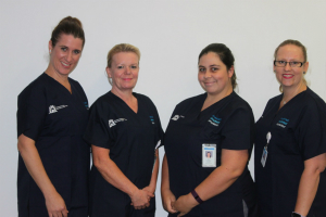 A group of four NurseWest nurses