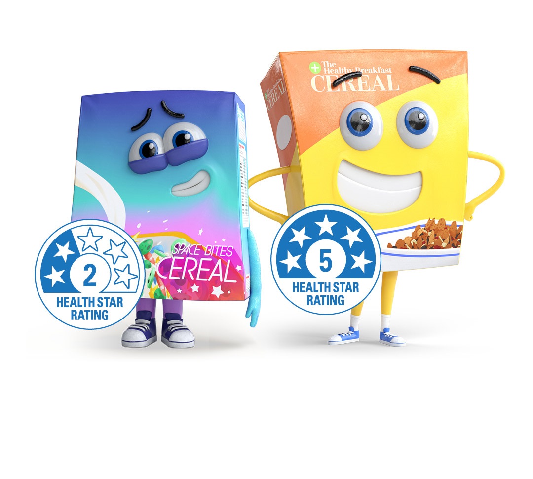 Differing Health Star Ratings between two cereal packages