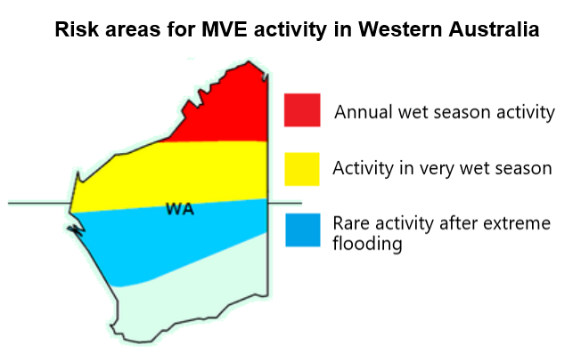 MVE distribution map in landscape orientation