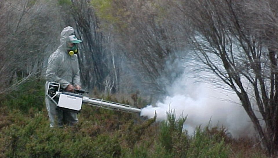 Thermal fogging for adult mosquito control