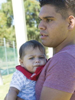 Aboriginal father and son
